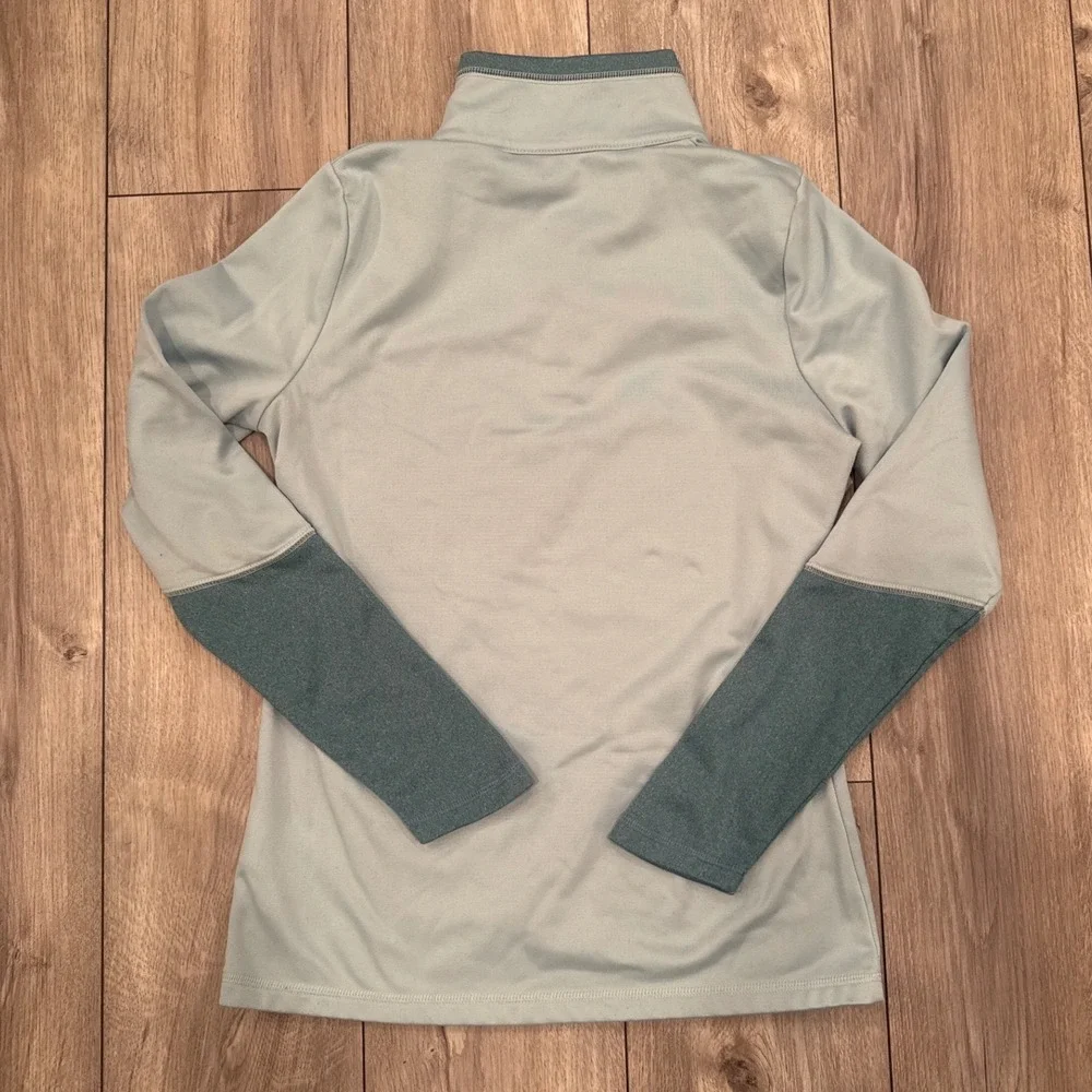 The North Face Womens Light Blue Quarter Zip‎ Pullover Top Athletic Size S P